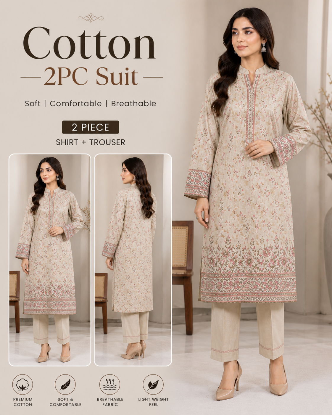 Cotton 2PC Suit