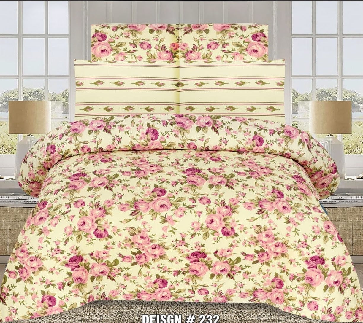 Premium Pure Cotton King Size Bedsheet – Soft, Breathable & Luxury Comfort