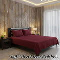Soft Velvet Fleece Double Bedsheet – Cozy, Warm & Luxuriously Smooth