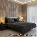 Soft Velvet Fleece Double Bedsheet – Cozy, Warm & Luxuriously Smooth