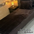 Soft Velvet Fleece Single Bedsheet – Cozy, Warm & Stylish