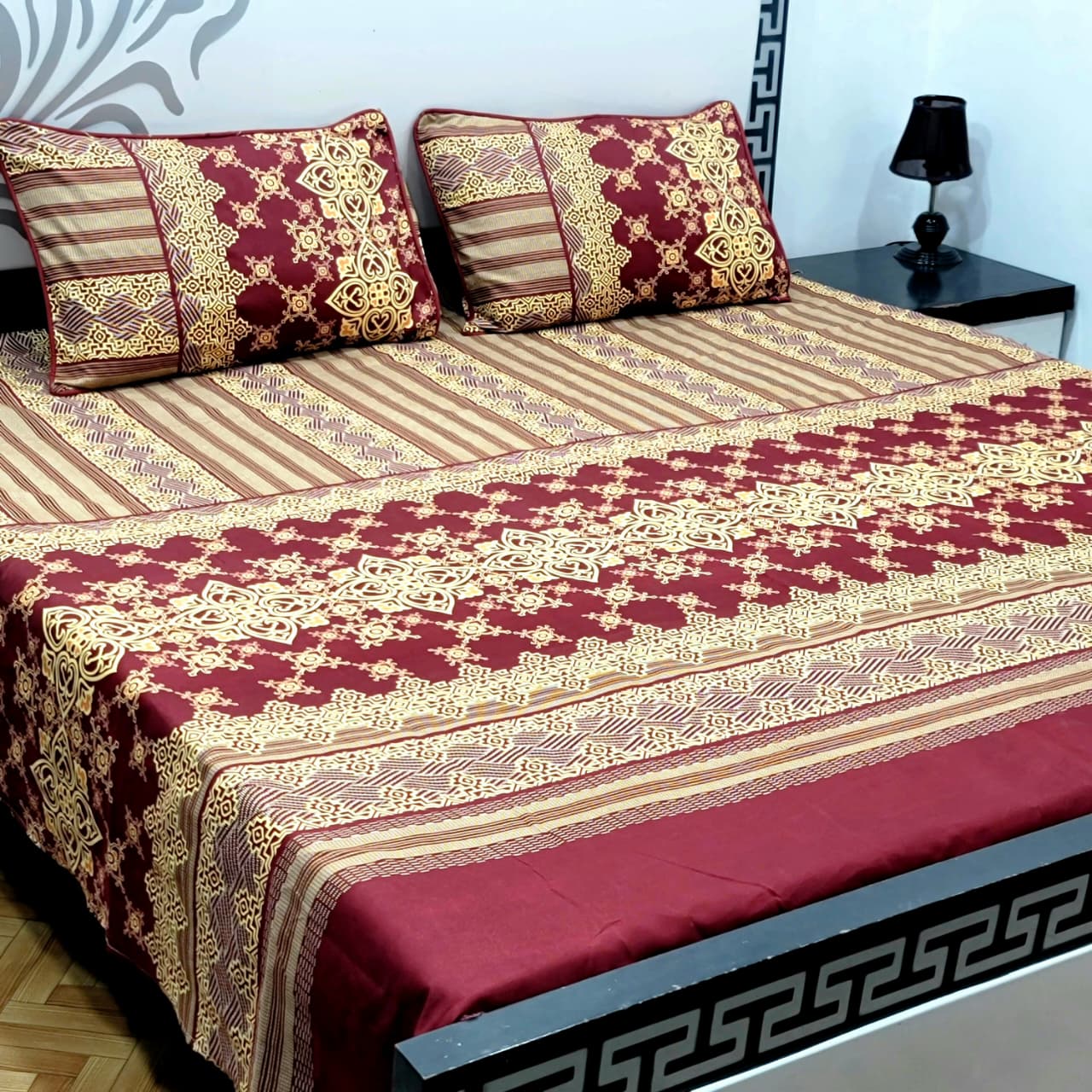 Soft Superior Cotton Printed Bedsheet – Wrinkle-Resistant & Skin-Friendly