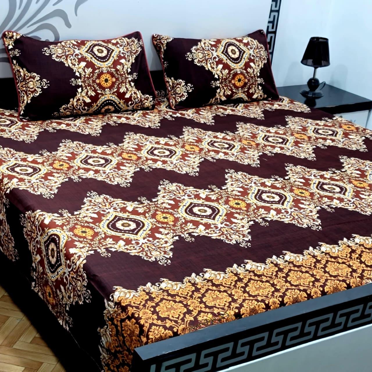 Soft Superior Cotton Printed Bedsheet – Wrinkle-Resistant & Skin-Friendly