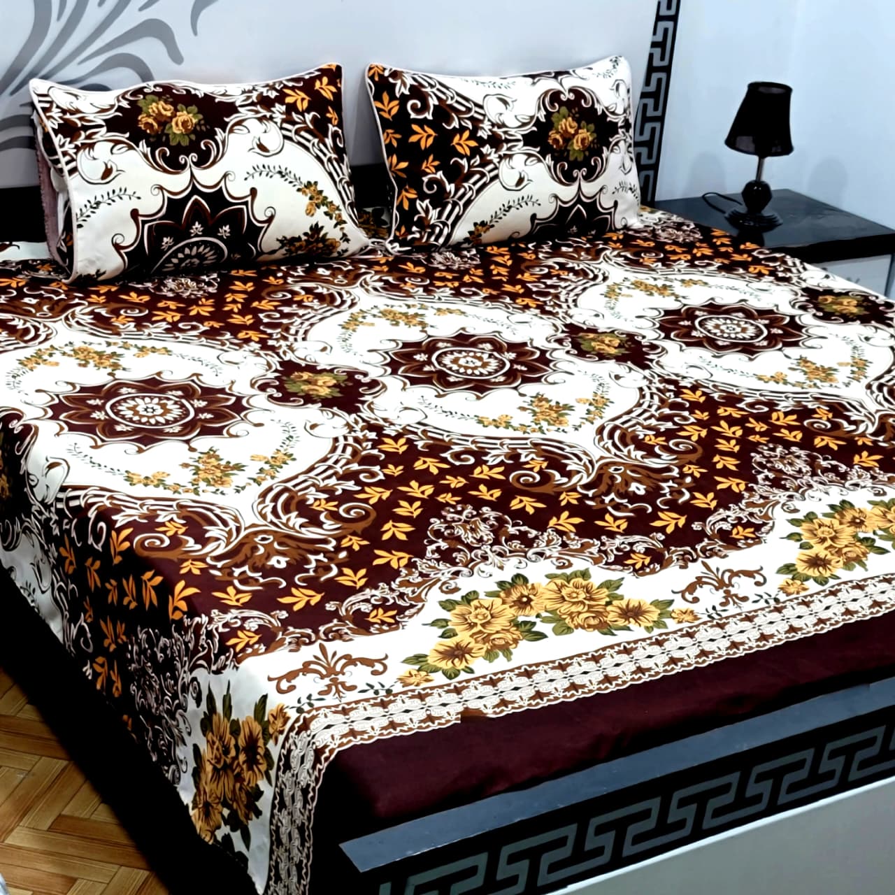 Soft Superior Cotton Printed Bedsheet – Wrinkle-Resistant & Skin-Friendly
