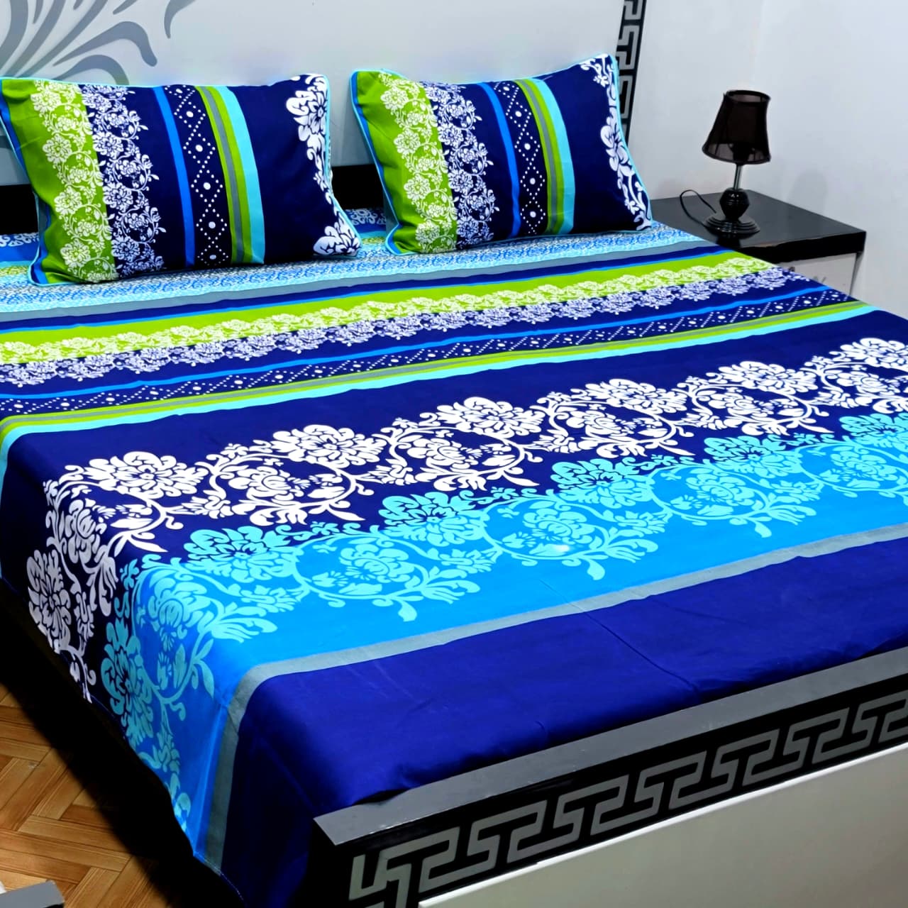 Soft Superior Cotton Printed Bedsheet – Wrinkle-Resistant & Skin-Friendly