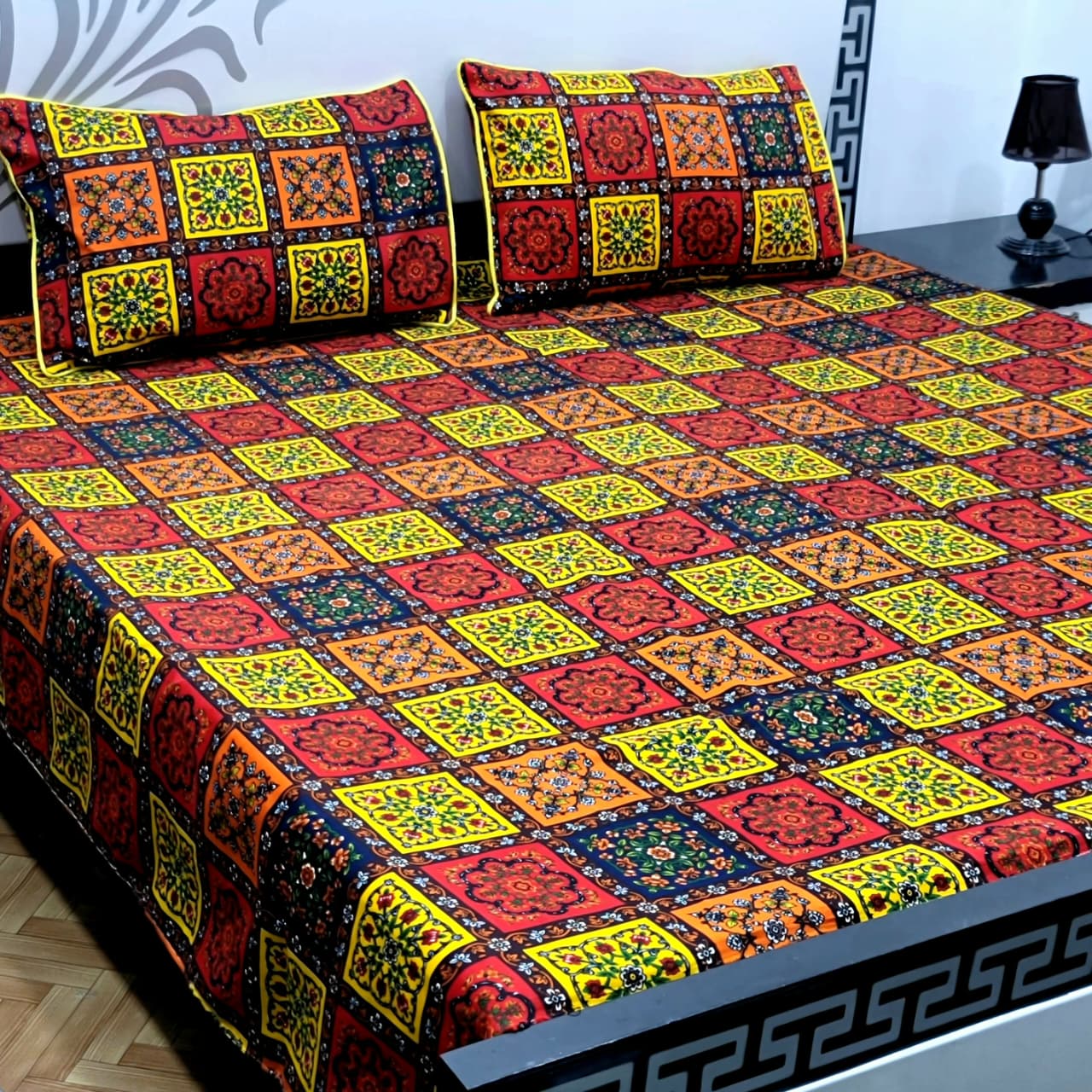 Soft Superior Cotton Printed Bedsheet – Wrinkle-Resistant & Skin-Friendly