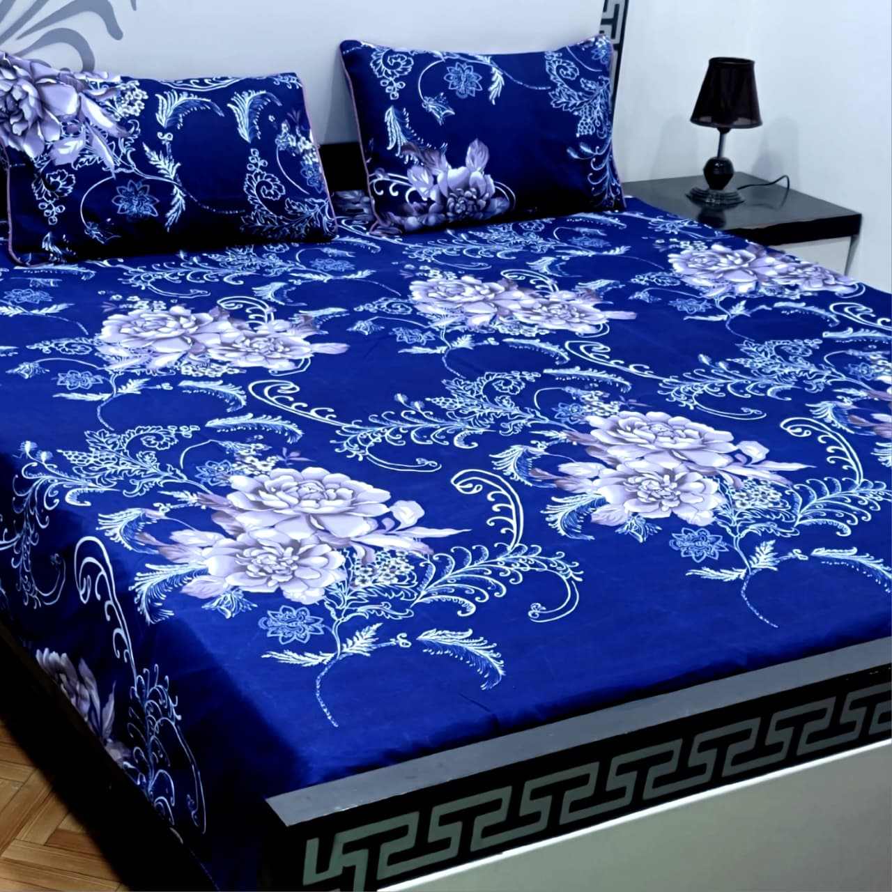 Soft Superior Cotton Printed Bedsheet – Wrinkle-Resistant & Skin-Friendly