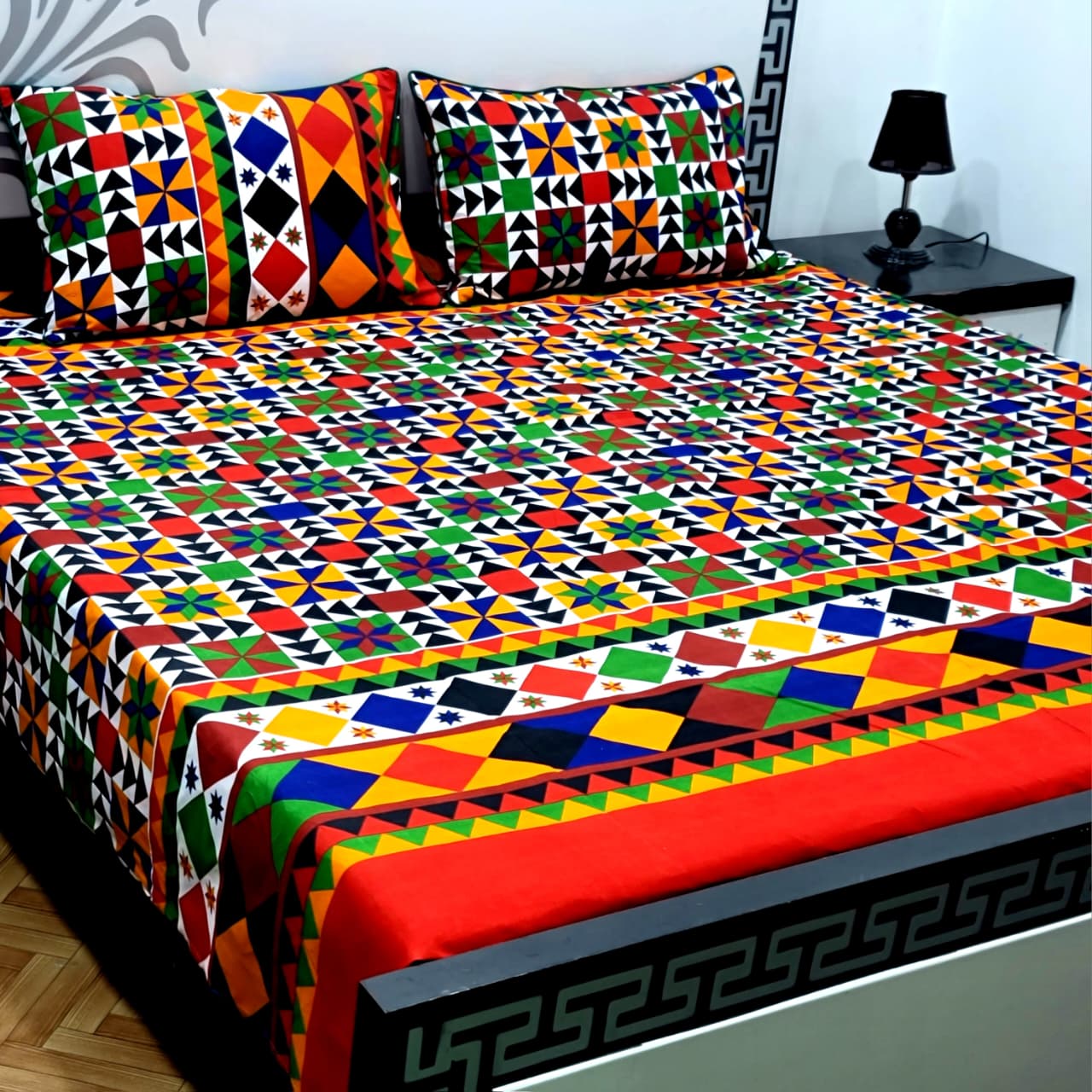 Soft Superior Cotton Printed Bedsheet – Wrinkle-Resistant & Skin-Friendly