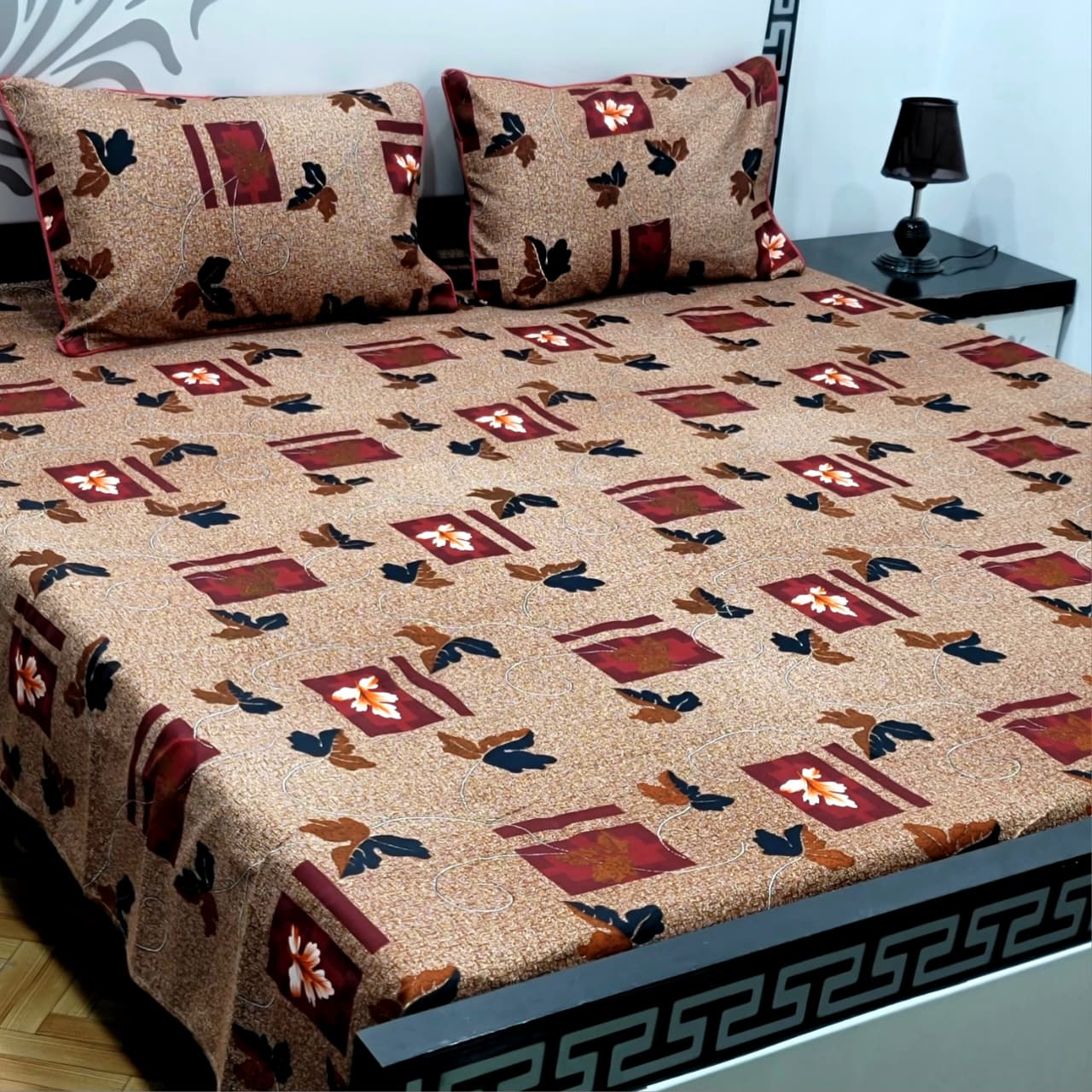 Soft Superior Cotton Printed Bedsheet – Wrinkle-Resistant & Skin-Friendly