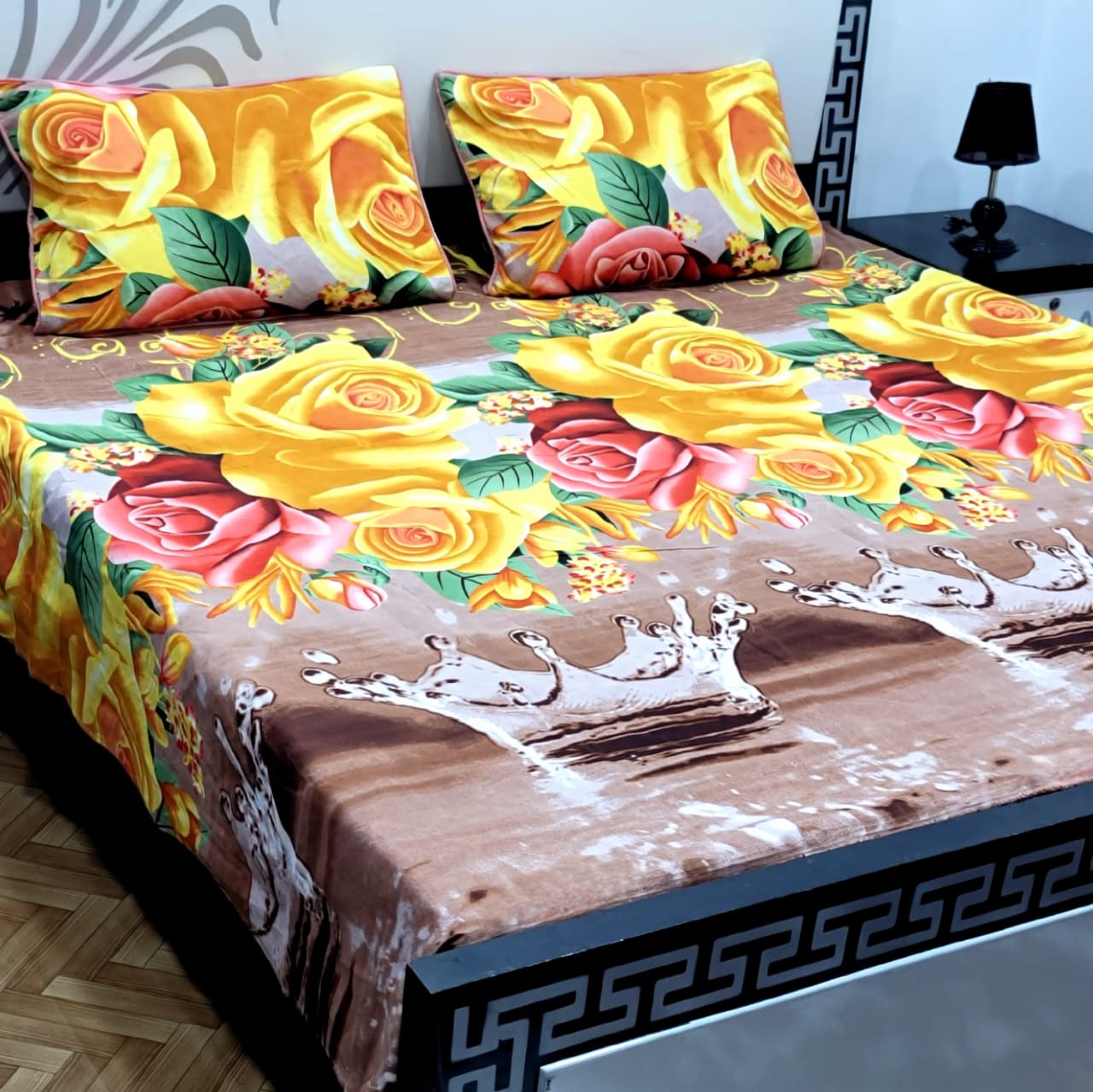 Soft Superior Cotton Printed Bedsheet – Wrinkle-Resistant & Skin-Friendly