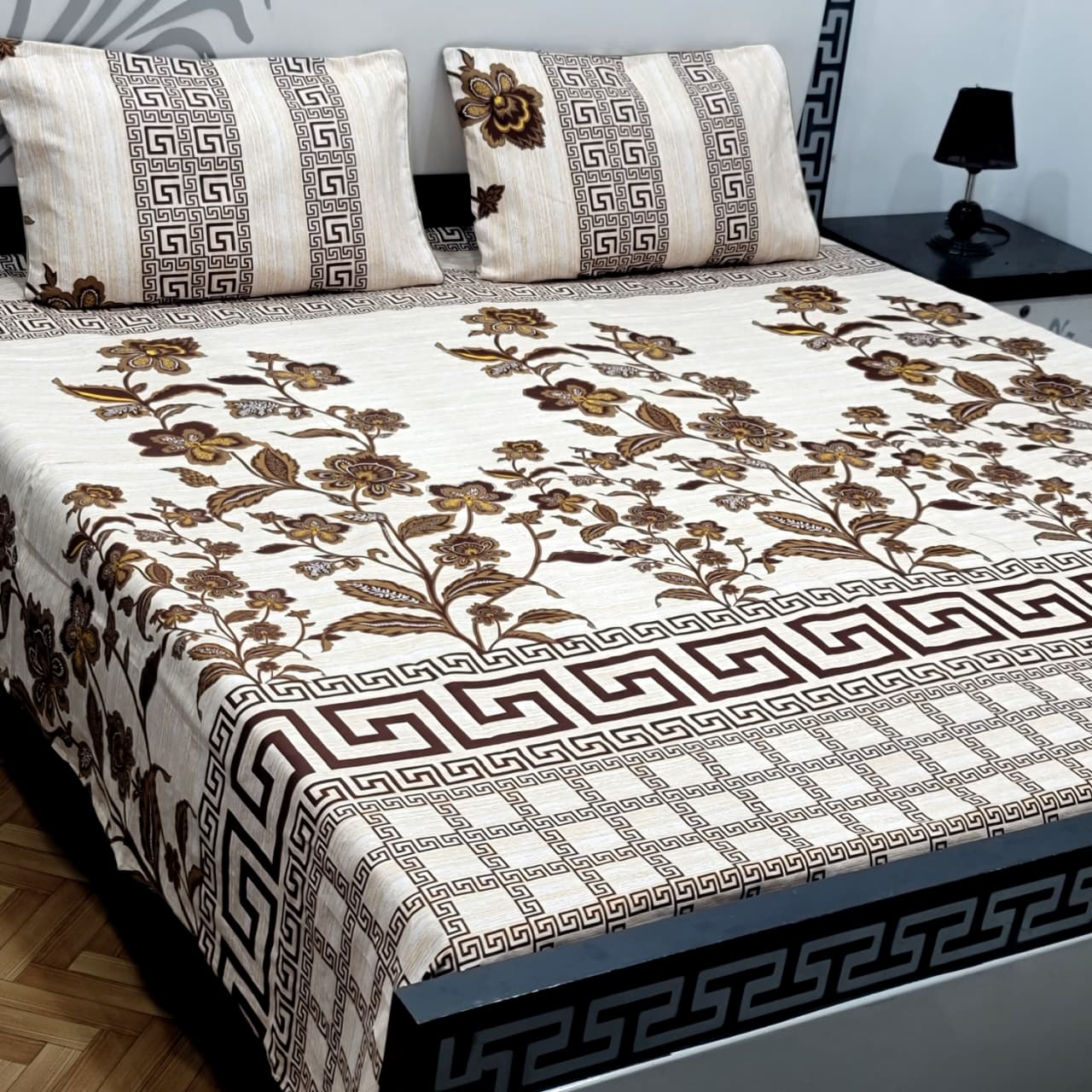 Soft Superior Cotton Printed Bedsheet – Wrinkle-Resistant & Skin-Friendly