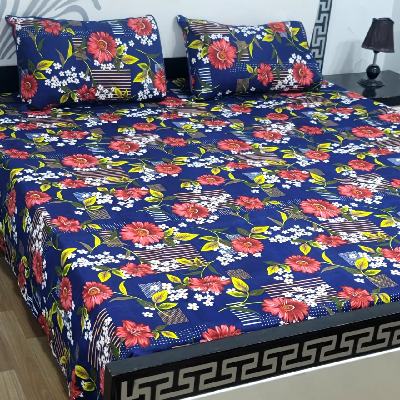 Soft Superior Cotton Printed Bedsheet – Wrinkle-Resistant & Skin-Friendly