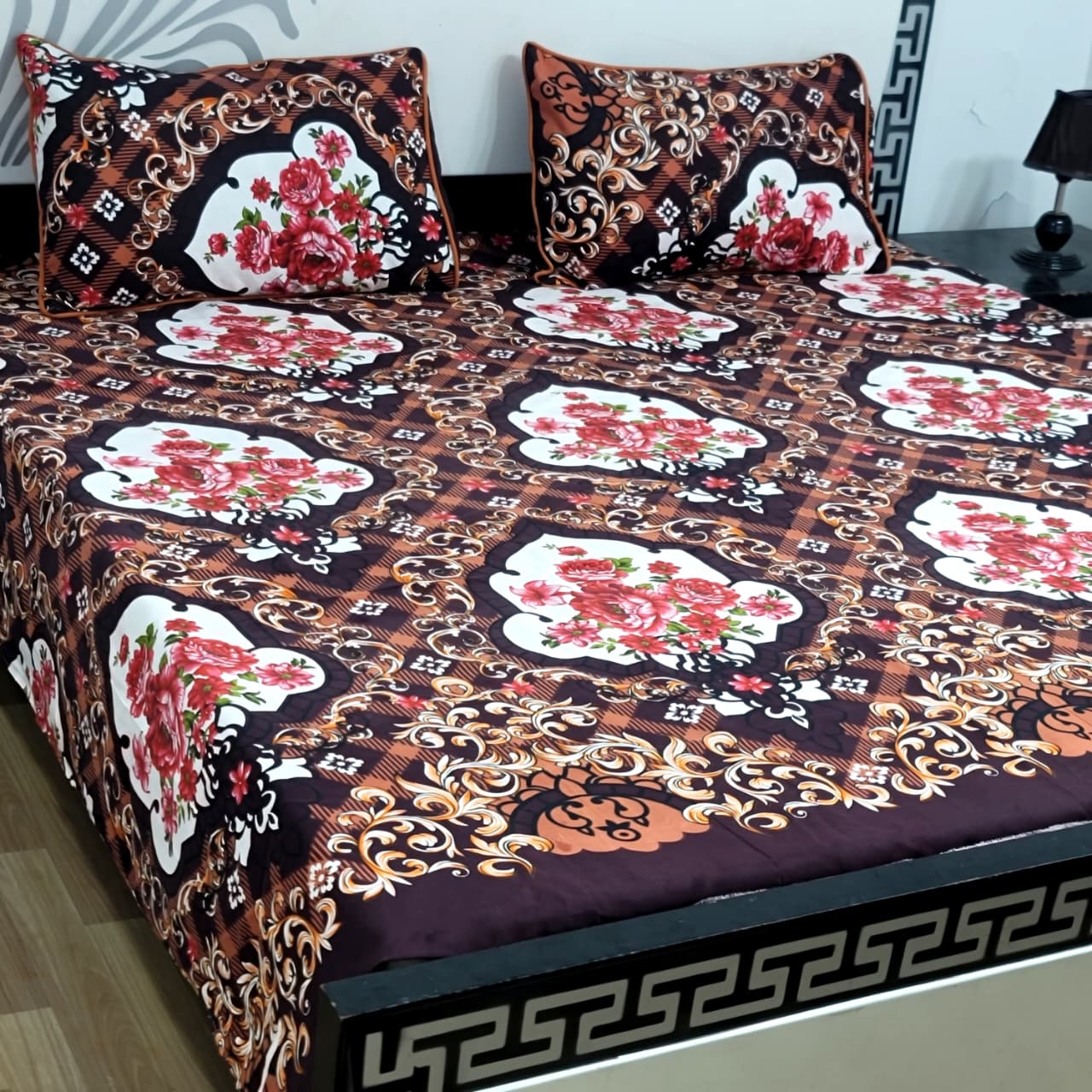 Soft Superior Cotton Printed Bedsheet – Wrinkle-Resistant & Skin-Friendly