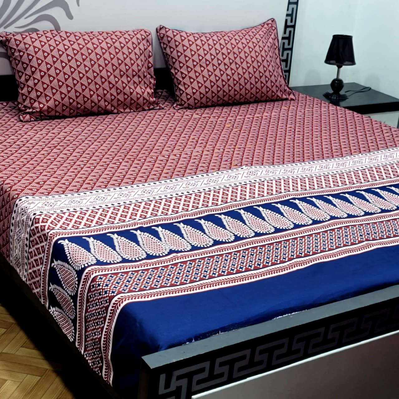 Soft Superior Cotton Printed Bedsheet – Wrinkle-Resistant & Skin-Friendly