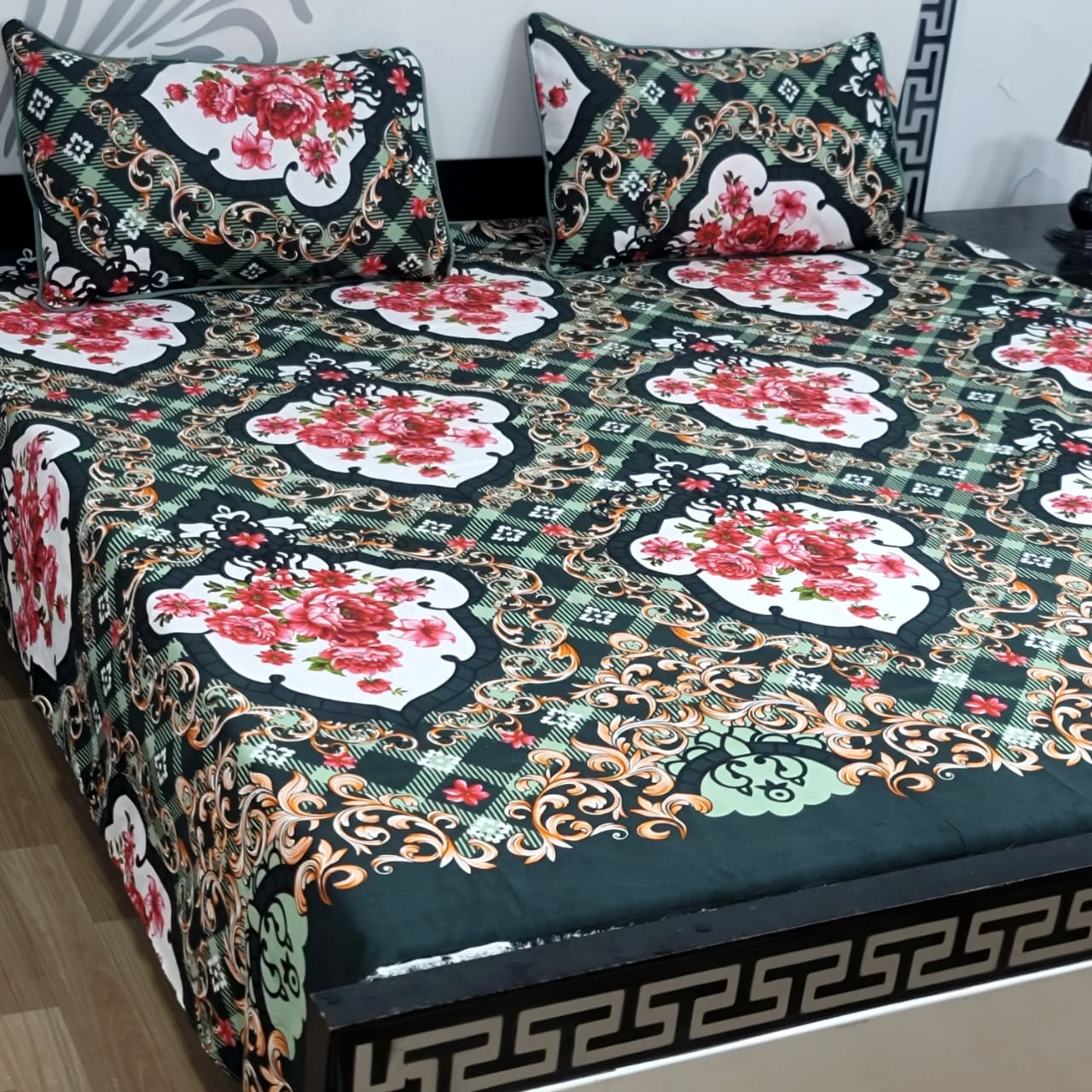 Soft Superior Cotton Printed Bedsheet – Wrinkle-Resistant & Skin-Friendly