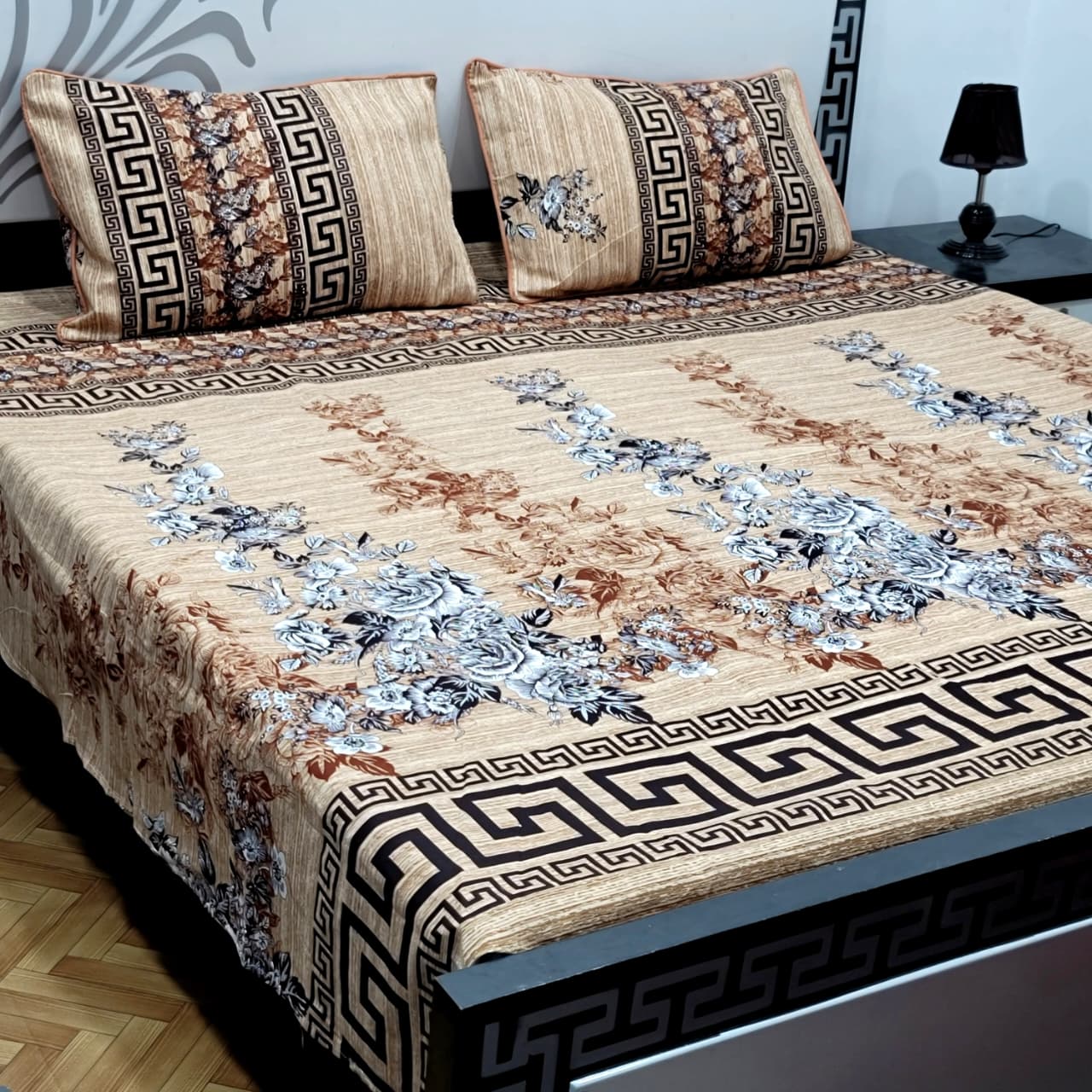Soft Superior Cotton Printed Bedsheet – Wrinkle-Resistant & Skin-Friendly