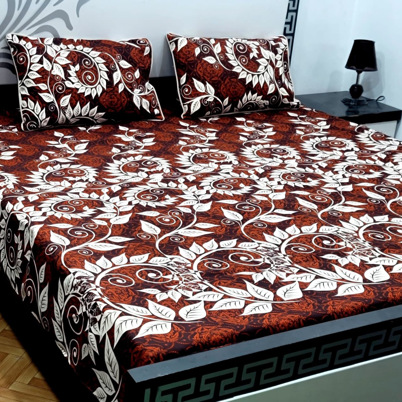 Soft Superior Cotton Printed Bedsheet – Wrinkle-Resistant & Skin-Friendly