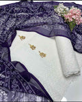 Chicken Kari Embroidered Lawn 3-Piece Suit with Crinkle Chiffon Dupatta