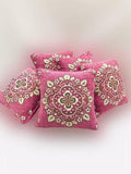 Luxury Velvet Jacquard Cushion Cover – Elegant Soft Decorative Pillow Cover