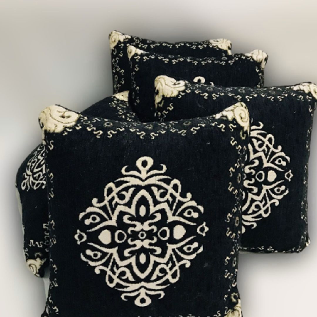 Luxury Velvet Jacquard Cushion Cover – Elegant Soft Decorative Pillow Cover