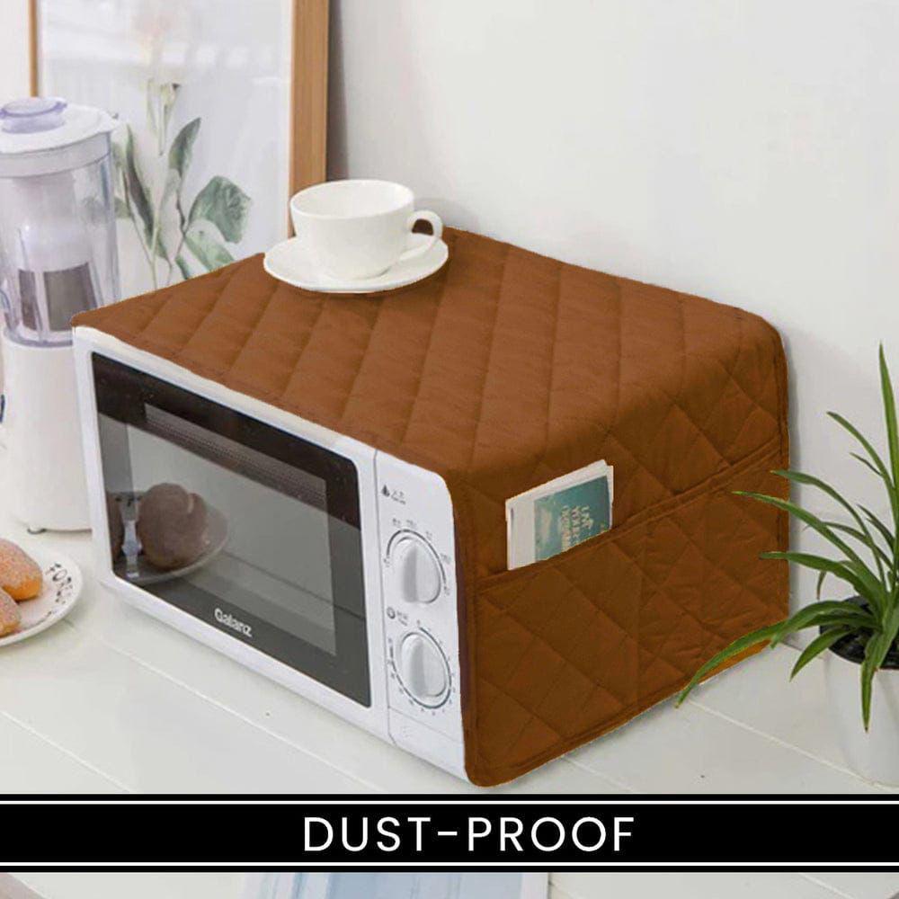 Quilted Oven Cover with Four Pockets – 37 x 13 Inches Kitchen Organizer