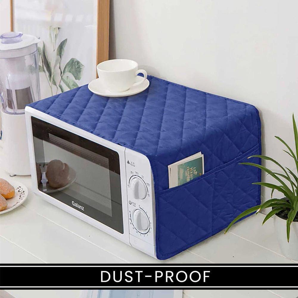Quilted Oven Cover with Four Pockets – 37 x 13 Inches Kitchen Organizer