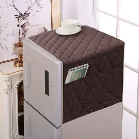 Quilted Fridge Cover with Storage Pockets – Kitchen Organizer
