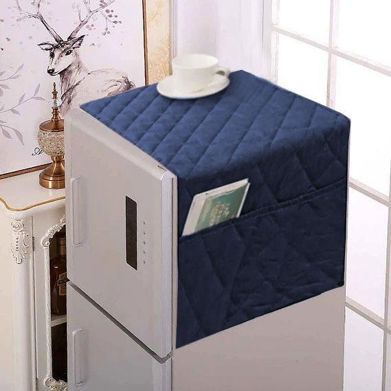 Quilted Fridge Cover with Storage Pockets – Kitchen Organizer