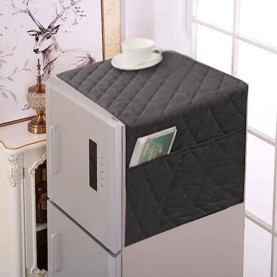 Quilted Fridge Cover with Storage Pockets – Kitchen Organizer