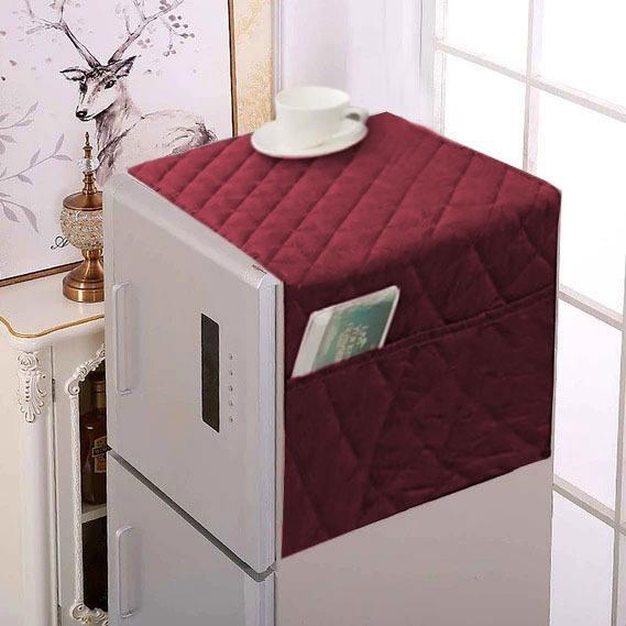 Quilted Fridge Cover with Storage Pockets – Kitchen Organizer