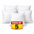 Premium White Cushion Fillers – Soft & Fluffy Pillow Inserts (Pack of 5)