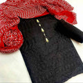 Chicken Kari Embroidered Lawn 3-Piece Suit with Crinkle Chiffon Dupatta