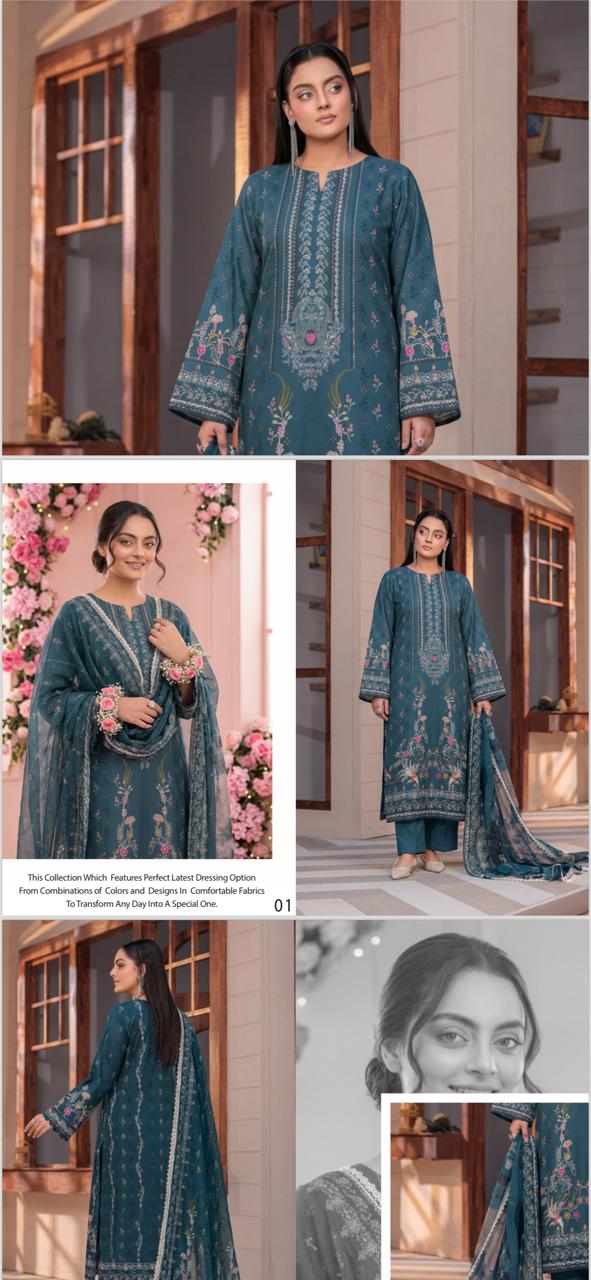 *✨Momina M Prints Lawn 3pc Suit ✨*
