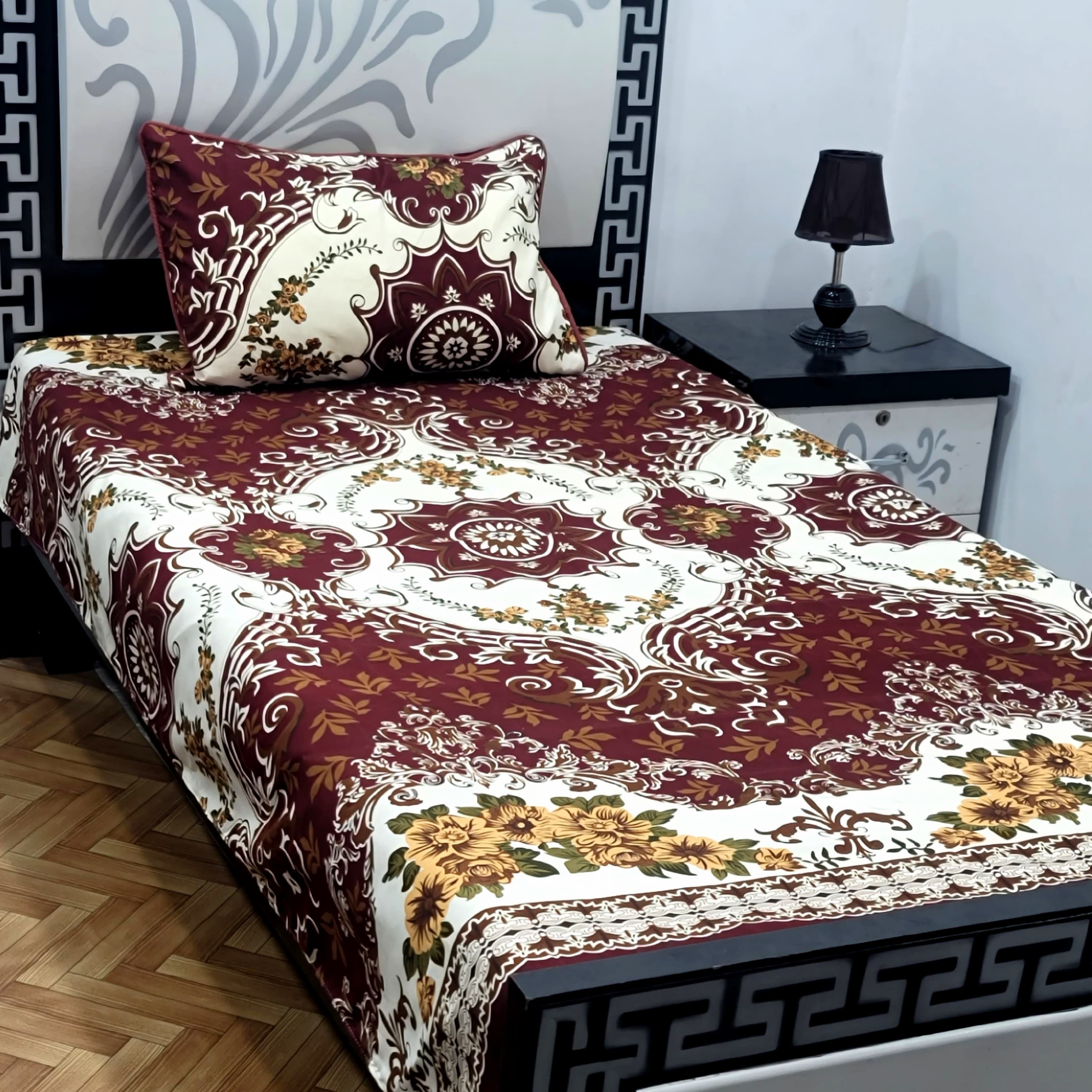 Superior Cotton Single Bedsheet Set – Soft & Breathable
