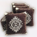 Luxury Velvet Jacquard Cushion Cover – Elegant Soft Decorative Pillow Cover