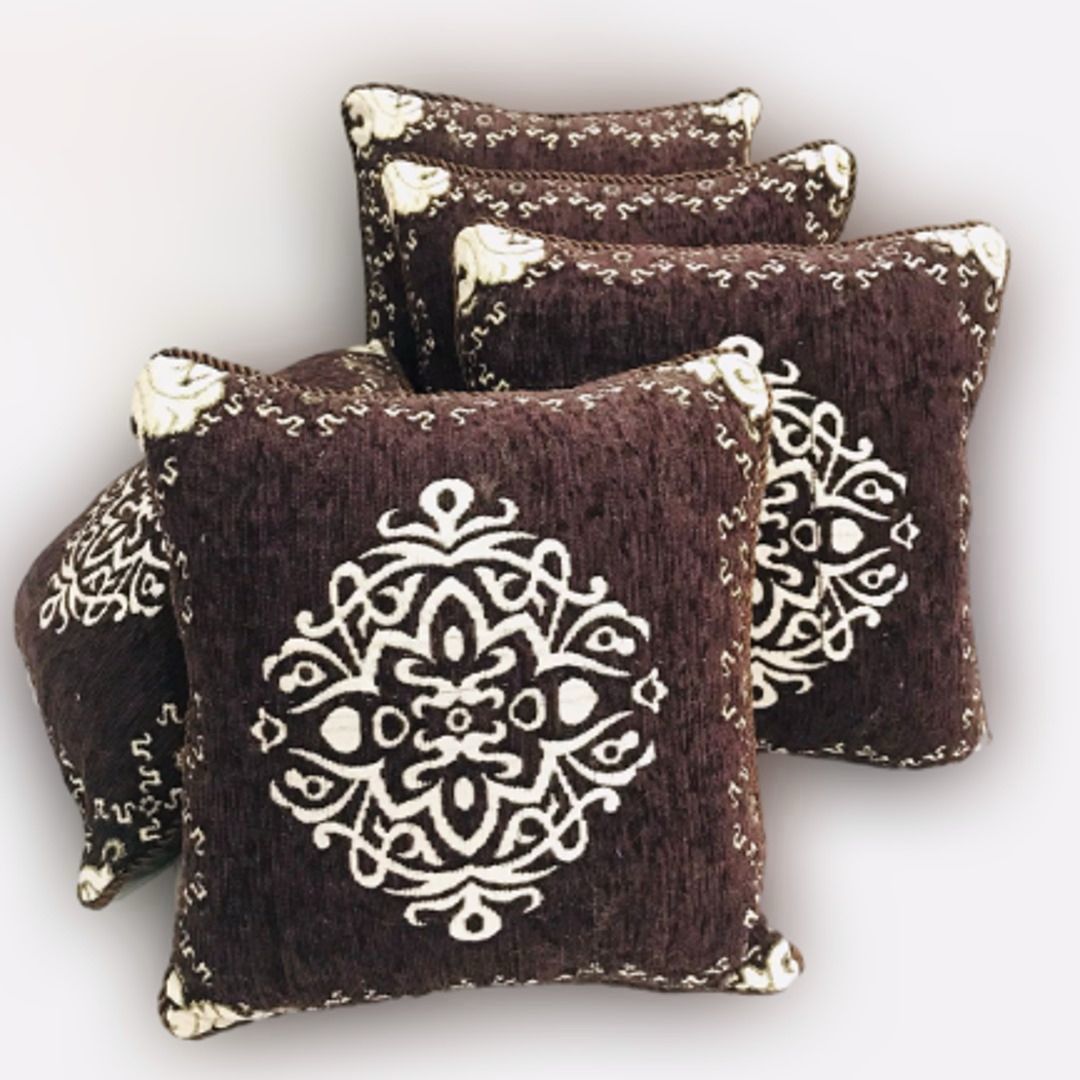 Luxury Velvet Jacquard Cushion Cover – Elegant Soft Decorative Pillow Cover