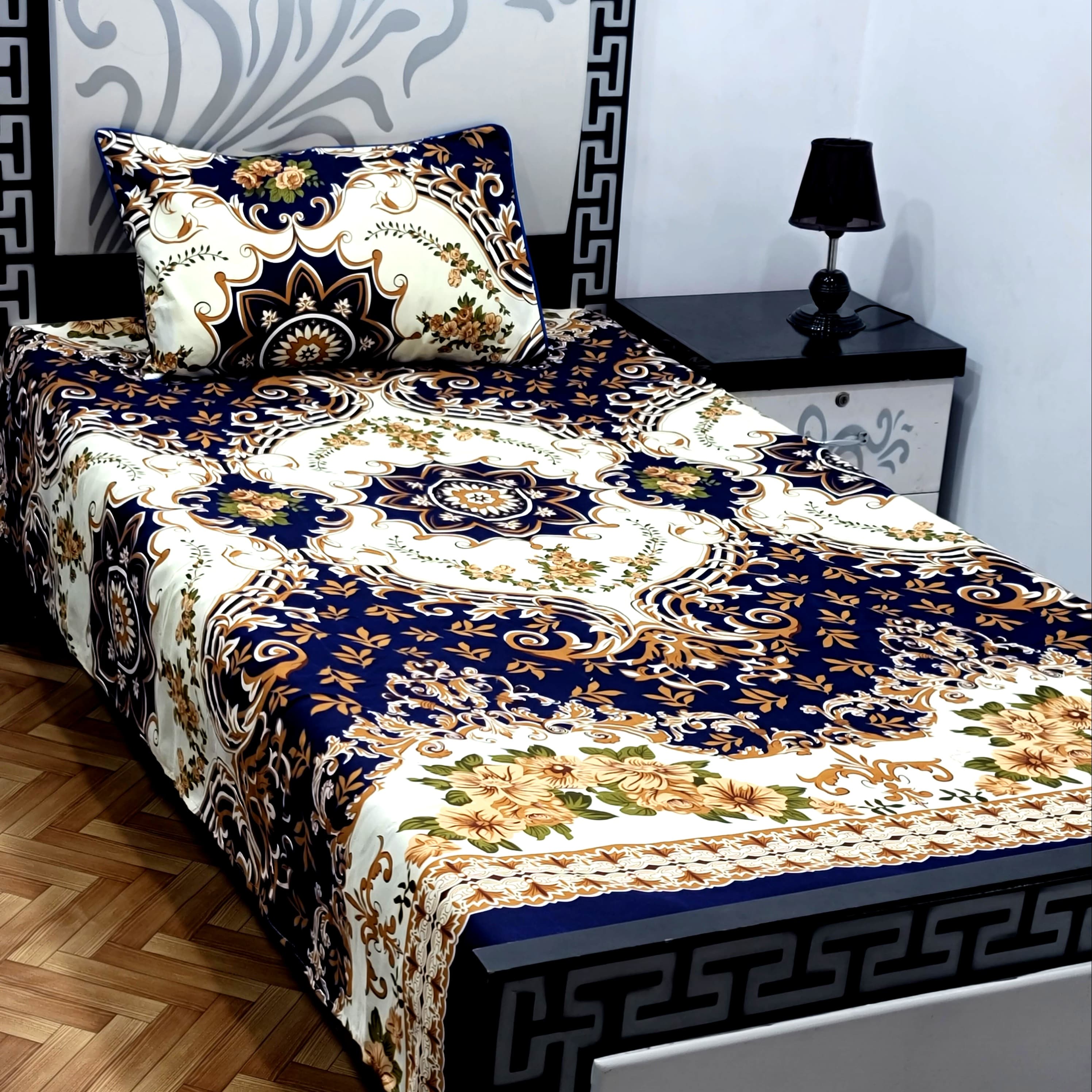 Superior Cotton Single Bedsheet Set – Soft & Breathable