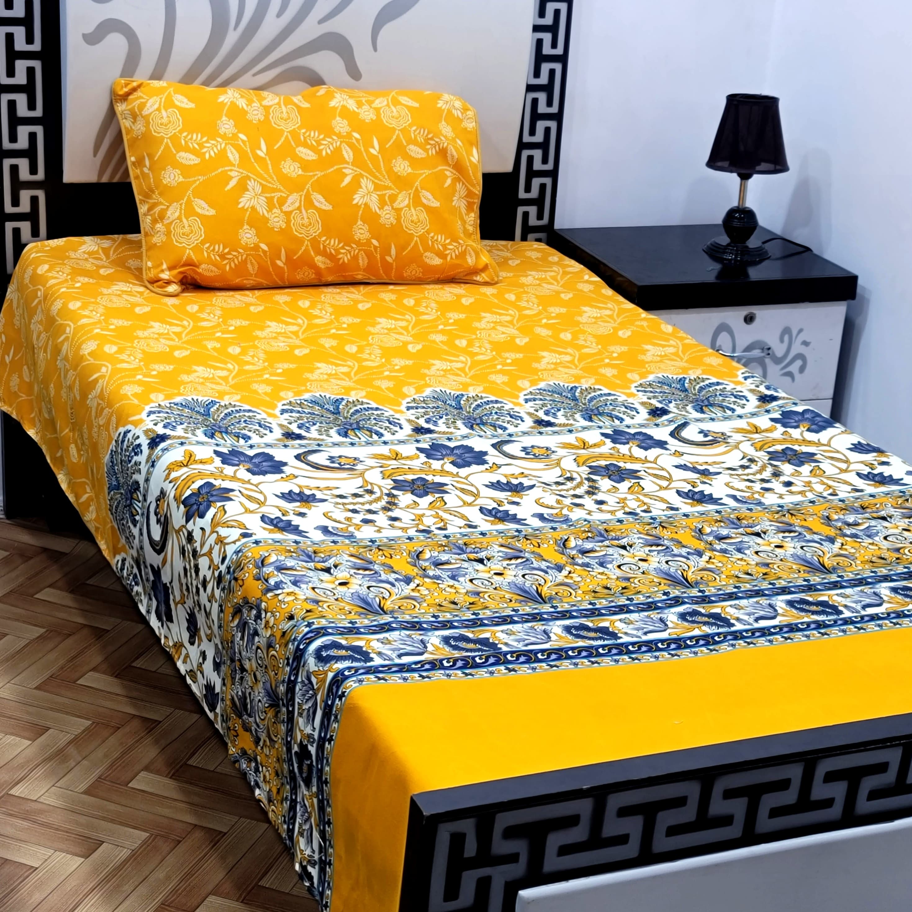 Superior Cotton Single Bedsheet Set – Soft & Breathable