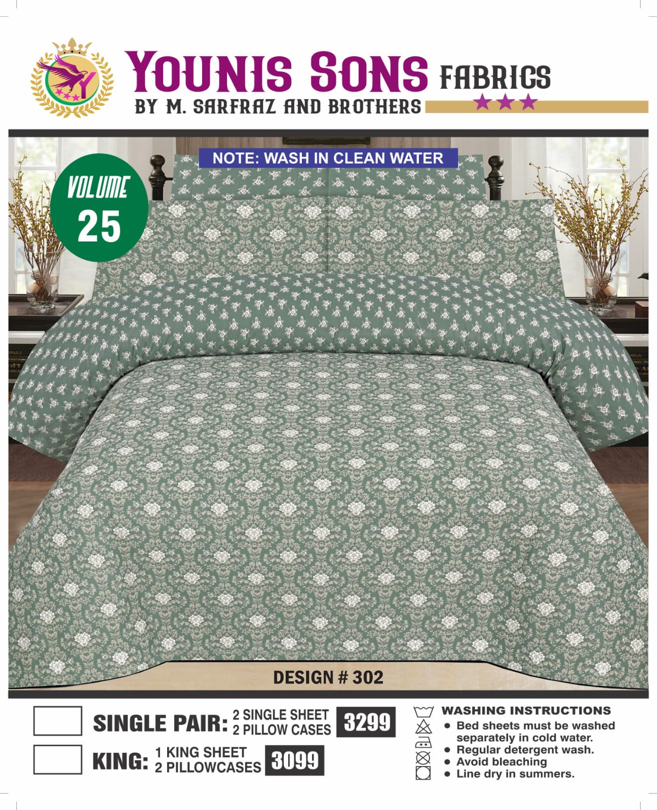 Premium Pure Cotton King Size Bedsheet – Soft, Breathable & Luxury Comfort