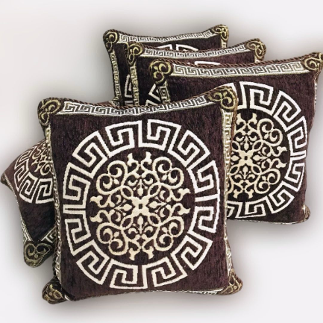 Luxury Velvet Jacquard Cushion Cover – Elegant Soft Decorative Pillow Cover