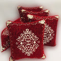 Luxury Velvet Jacquard Cushion Cover – Elegant Soft Decorative Pillow Cover