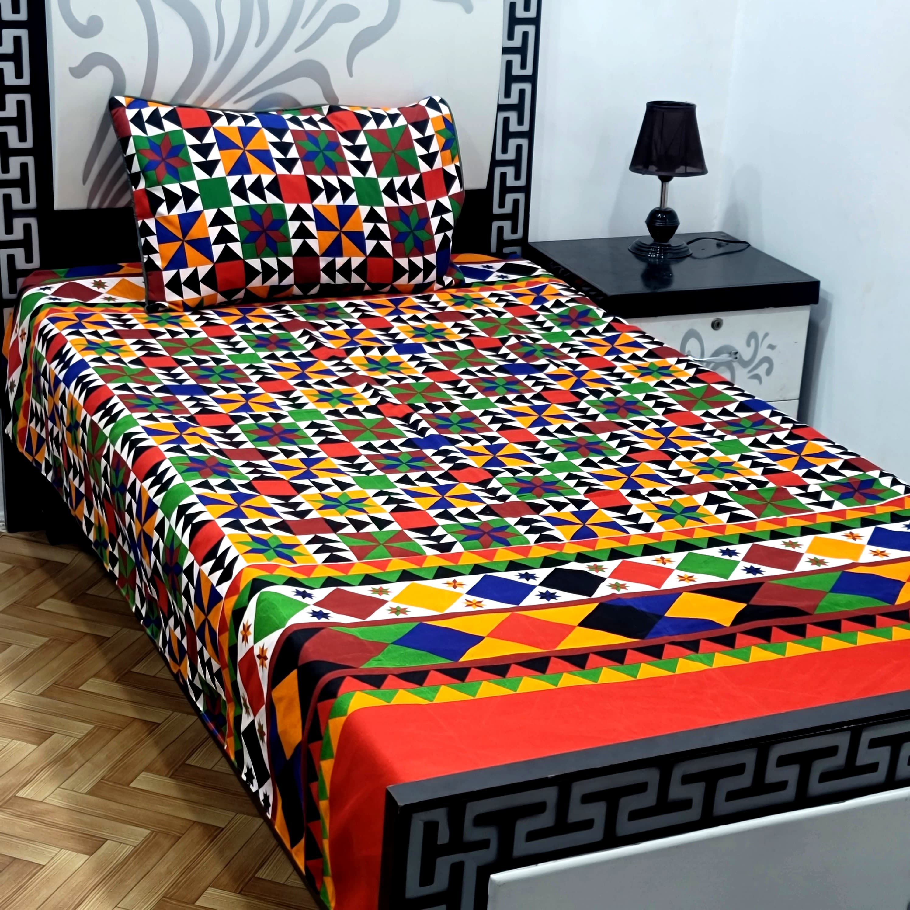Superior Cotton Single Bedsheet Set – Soft & Breathable