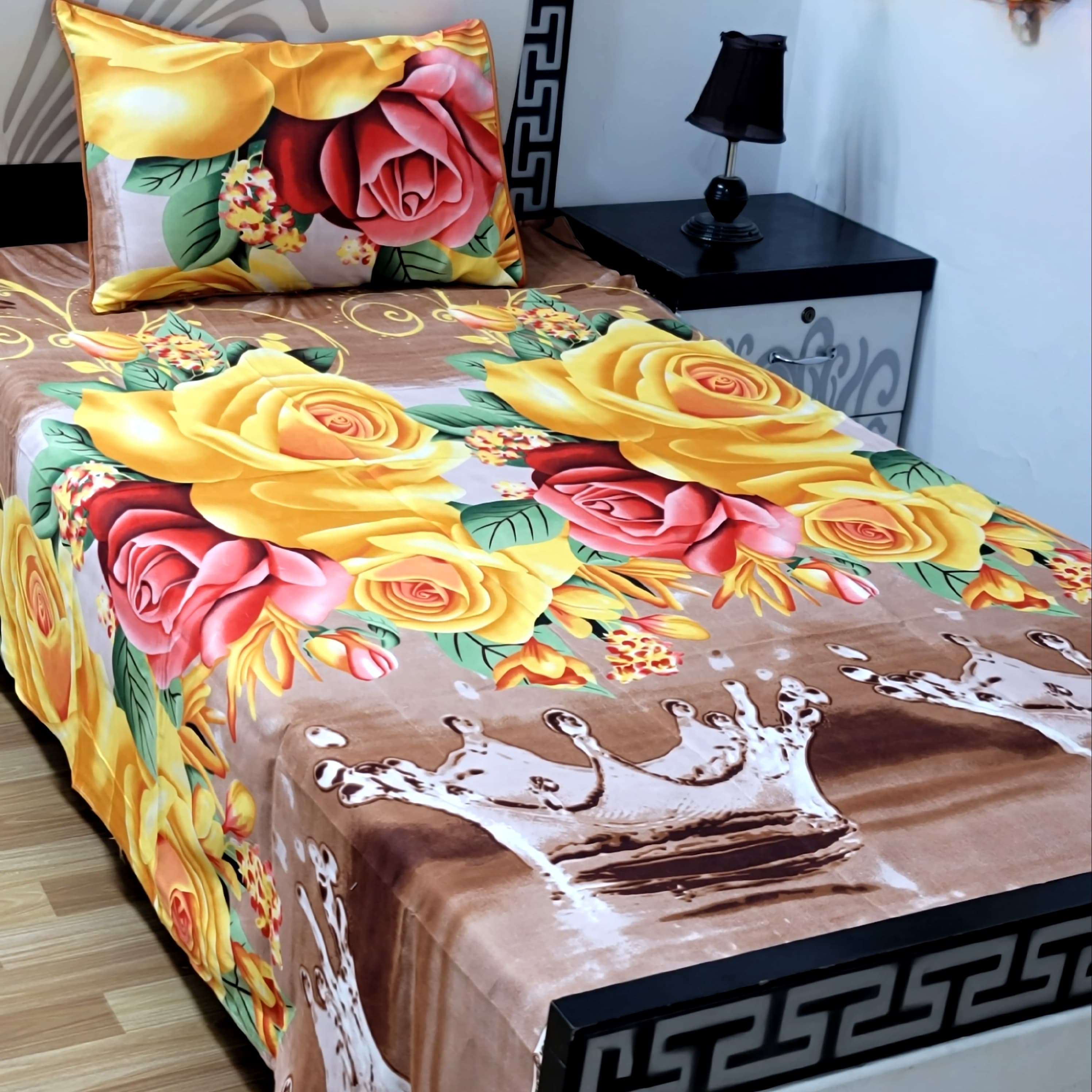 Superior Cotton Single Bedsheet Set – Soft & Breathable