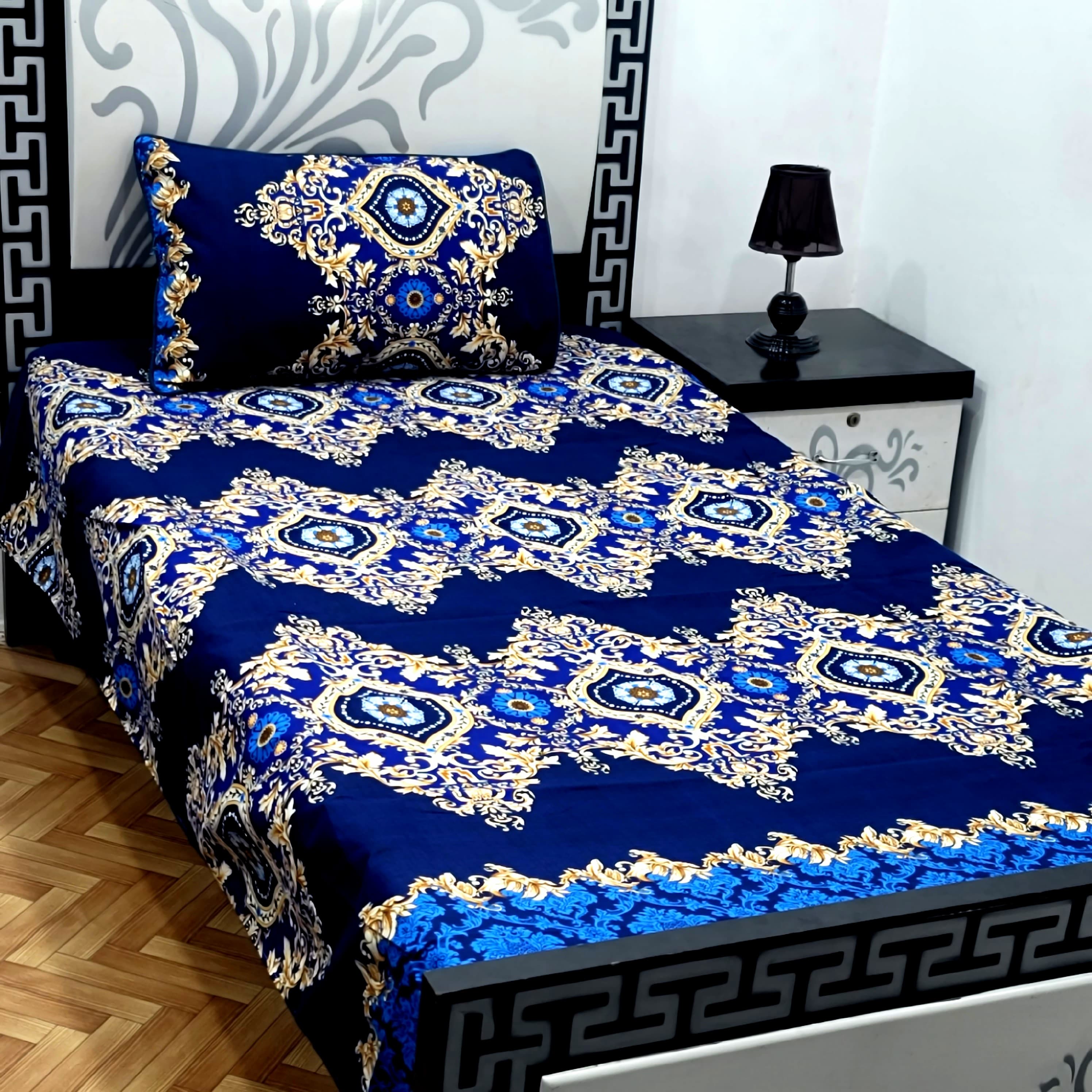 Superior Cotton Single Bedsheet Set – Soft & Breathable