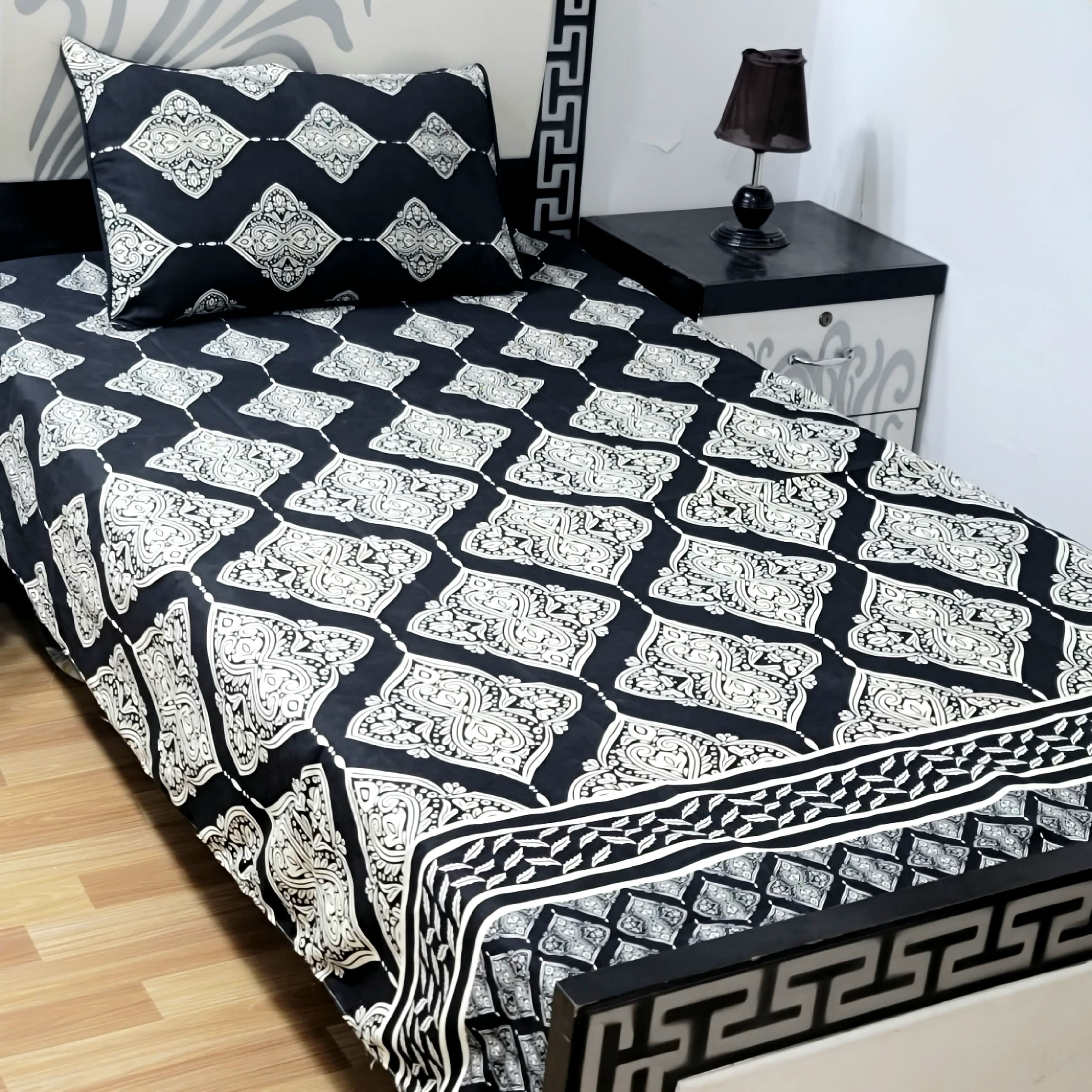 Superior Cotton Single Bedsheet Set – Soft & Breathable