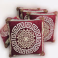 Luxury Velvet Jacquard Cushion Cover – Elegant Soft Decorative Pillow Cover