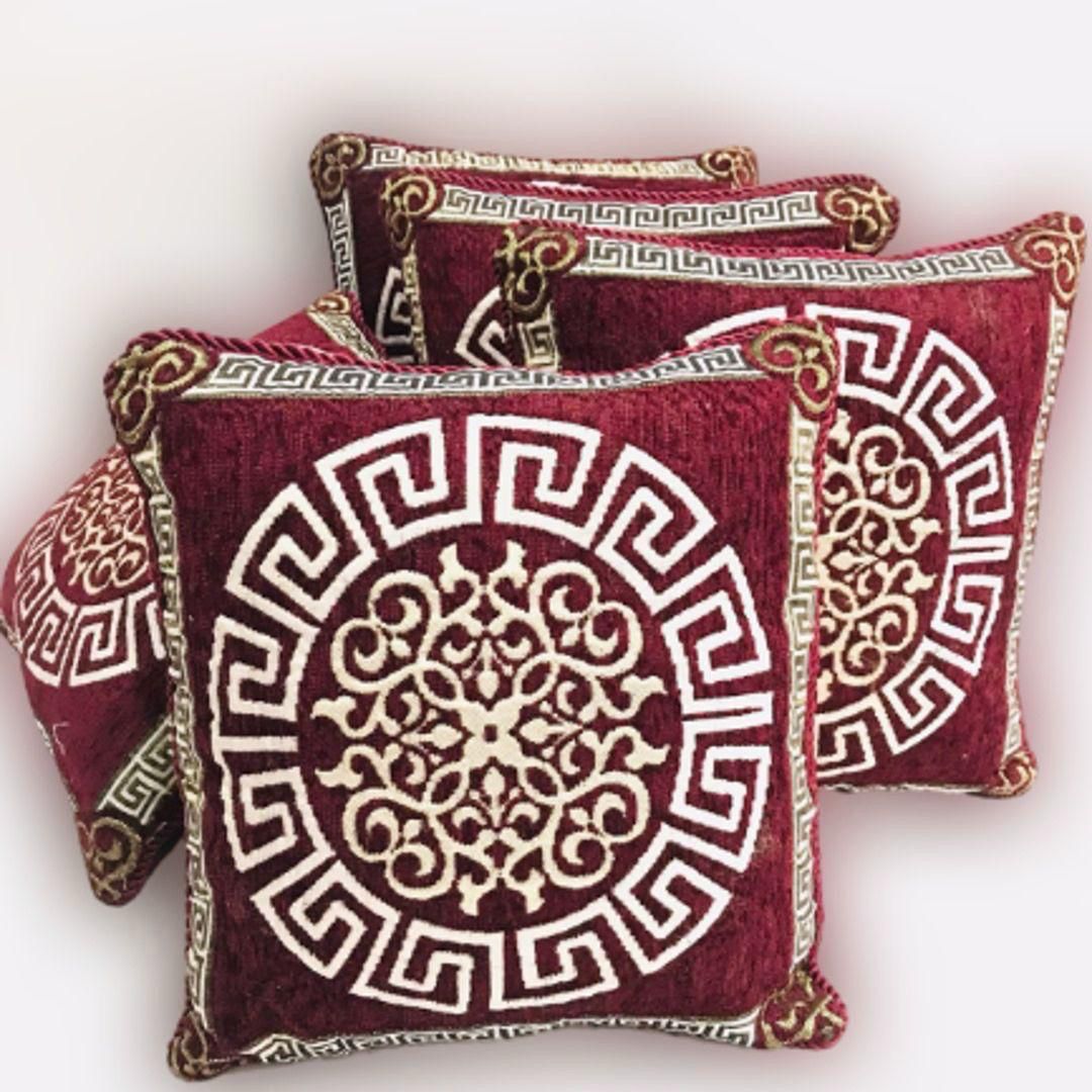 Luxury Velvet Jacquard Cushion Cover – Elegant Soft Decorative Pillow Cover