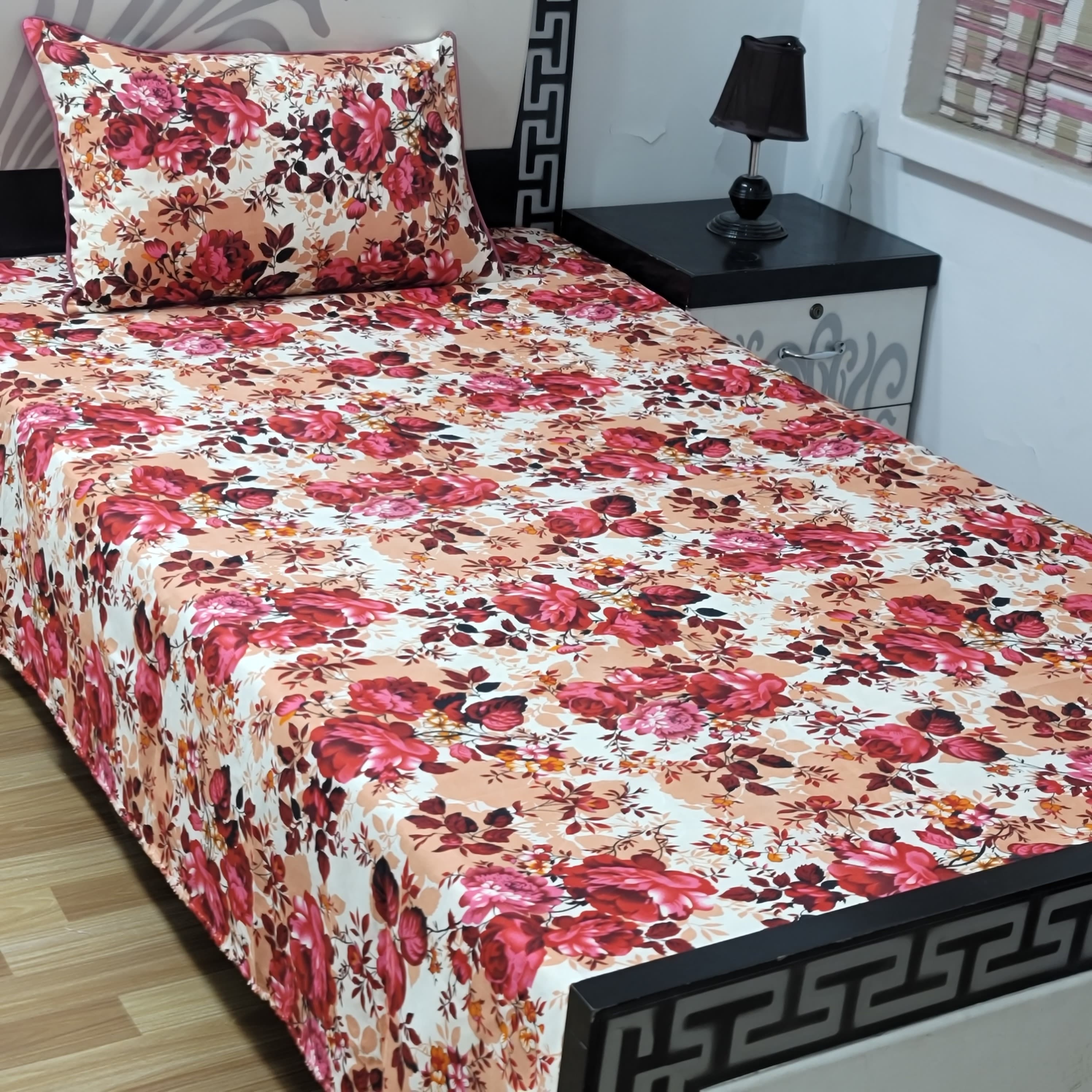 Superior Cotton Single Bedsheet Set – Soft & Breathable