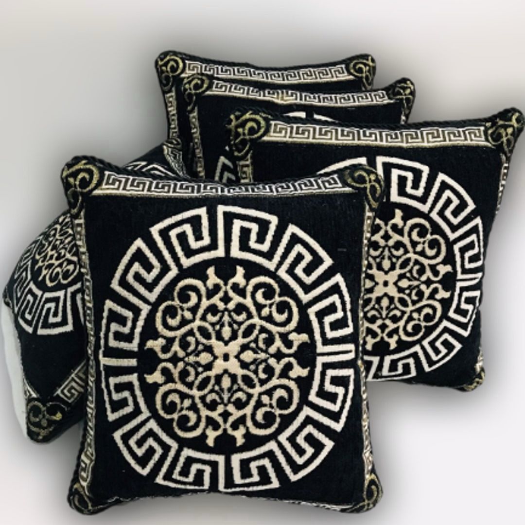 Luxury Velvet Jacquard Cushion Cover – Elegant Soft Decorative Pillow Cover