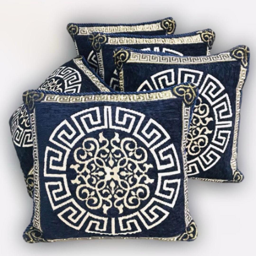 Luxury Velvet Jacquard Cushion Cover – Elegant Soft Decorative Pillow Cover